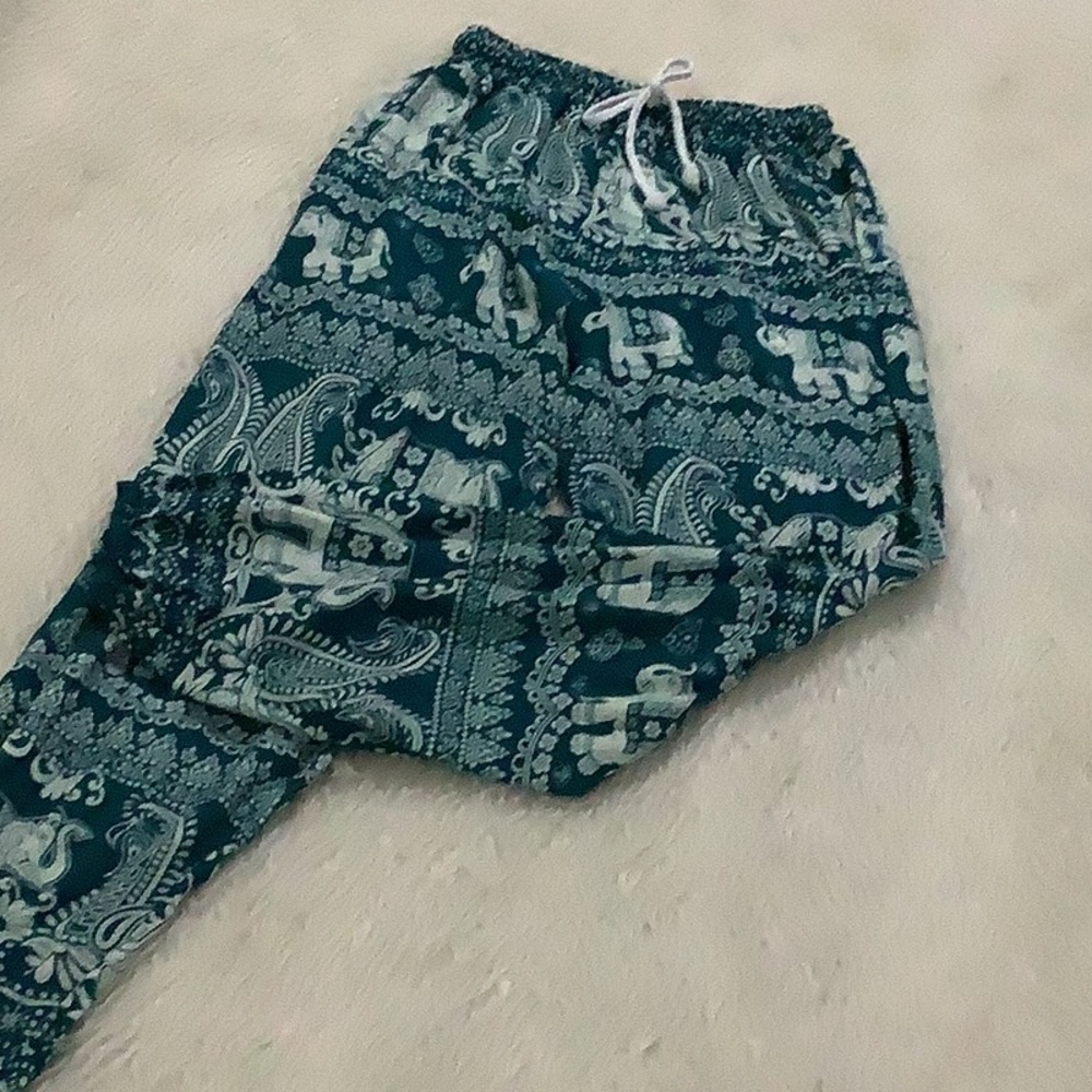 Pankesum 100% rayon summer elephant boho pants